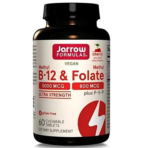 Jarrow - Methyl B-12 & Methyl Folate 800 mcg - 60 tabletek Jarrow - Methyl B-12 & Methyl Folate 800 mcg - 60 tabletek